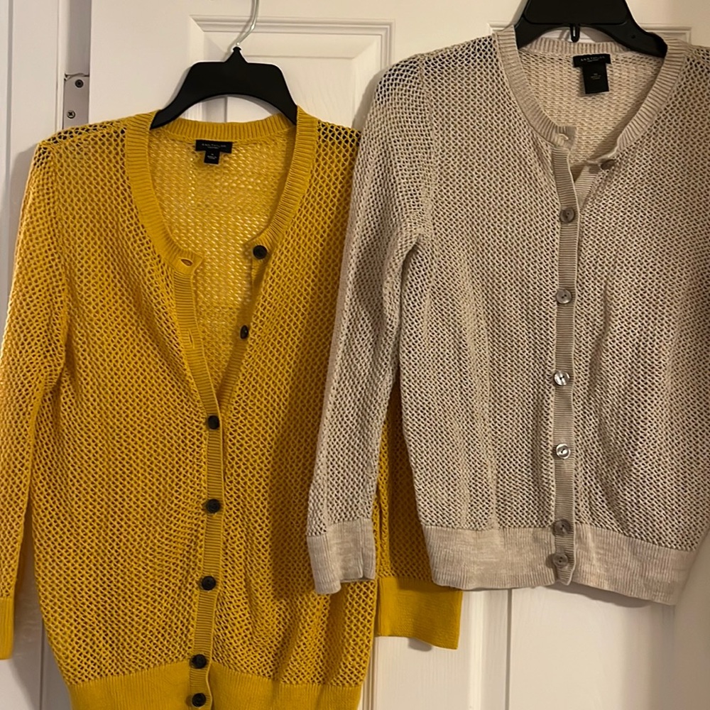 Pair of Ann Taylor Factory cardigans